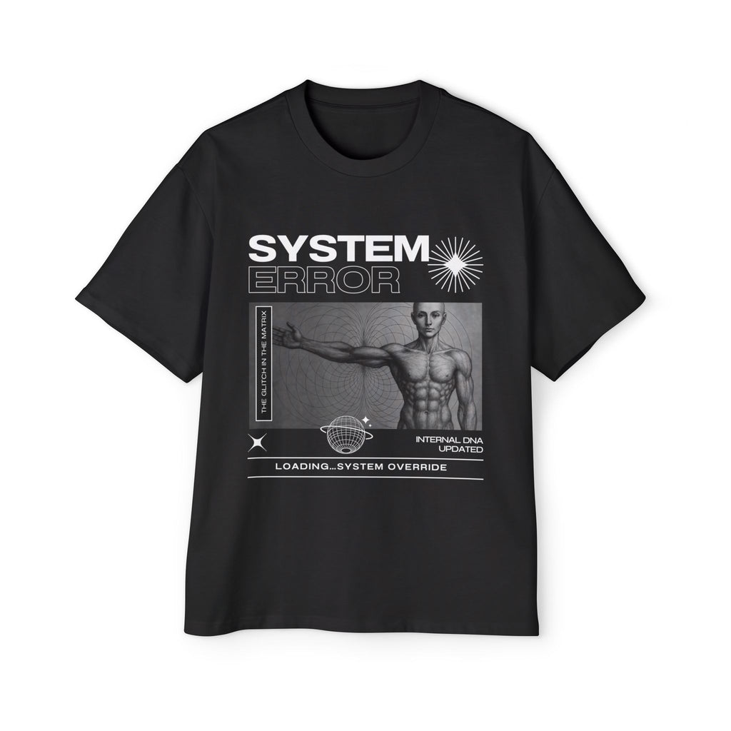 OVERSIZED 404 SYSTEM ERROR T SHIRT