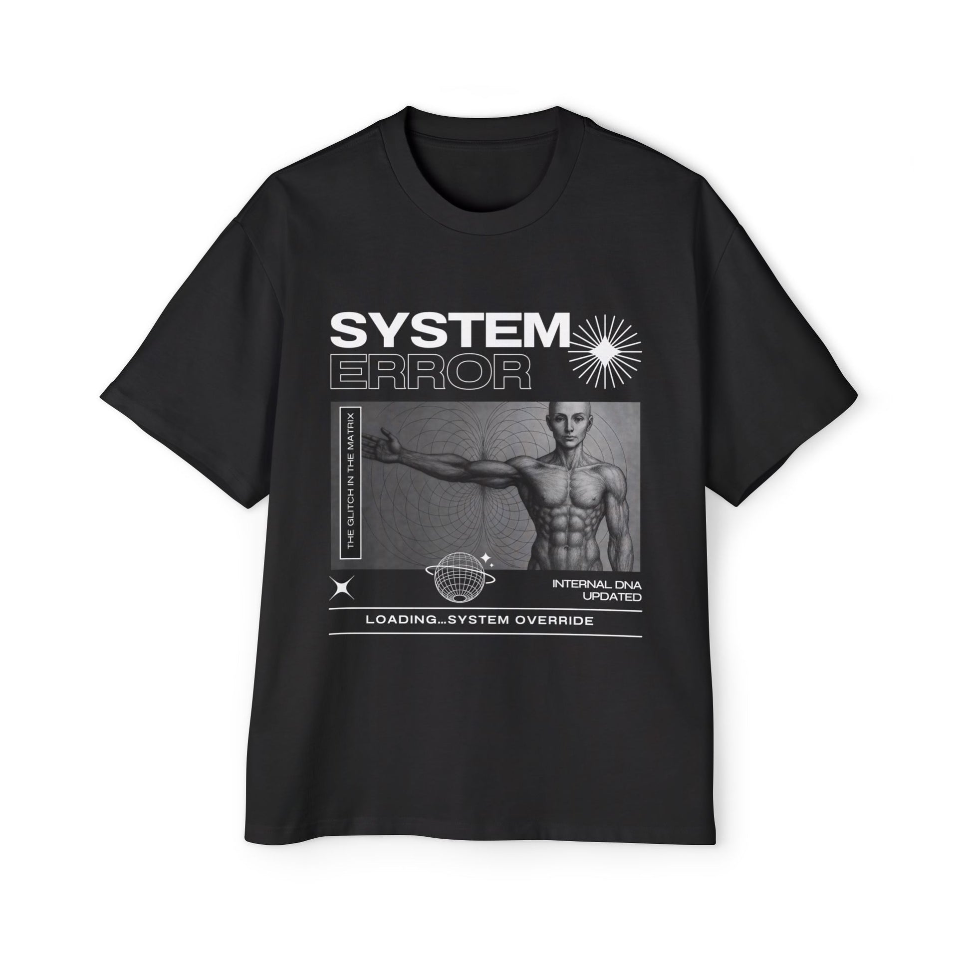 OVERSIZED 404 SYSTEM ERROR T SHIRT