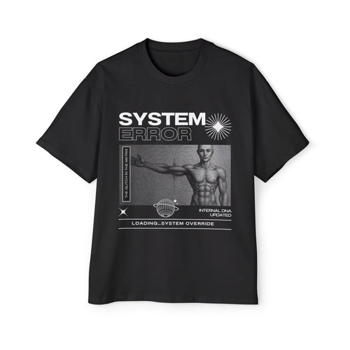OVERSIZED 404 SYSTEM ERROR T SHIRT